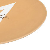 Planche À Découper monogramme orange rustique (Coin)