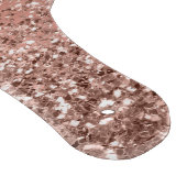 Planche À Découper Monogramme Pailleté Rose Gold Métal Brossé (Coin)