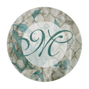 Planche À Découper Monogramme   papillons arabes V