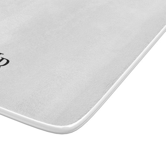 Planche À Découper Monogramme Personnalisé Classique (Coin)