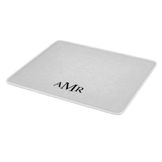 Planche À Découper Monogramme Personnalisé Classique (Coin)