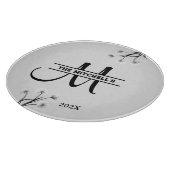 Planche À Découper Monogramme personnalisé classique initial (Coin)