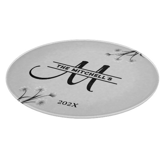 Planche À Découper Monogramme personnalisé classique initial (Coin)