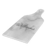 Planche À Découper Monogramme personnalisé et apparence de marbre de  (Coin)