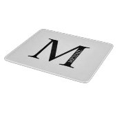 Planche À Découper Monogramme personnalisé et tableau de découpe de n (Coin)