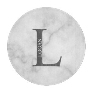 Planche À Découper Monogramme personnalisé et tableau de découpe de n