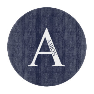 Planche À Découper Monogramme personnalisé et tableau de découpe de n