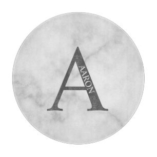 Planche À Découper Monogramme personnalisé et tableau de découpe de n