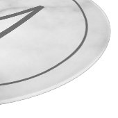 Planche À Découper Monogramme personnalisé moderne et porte-nom (Coin)