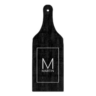 Planche À Découper Monogramme personnalisé moderne et porte-nom