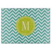Planche À Découper Monogramme personnalisé par zigzag de Chevron de (Devant)