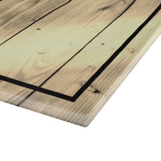 Planche À Découper Monogramme rustique de la ferme en bois (Coin)