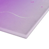 Planche À Découper Monogramme Script Purple Parties scintillant Nom d (Coin)