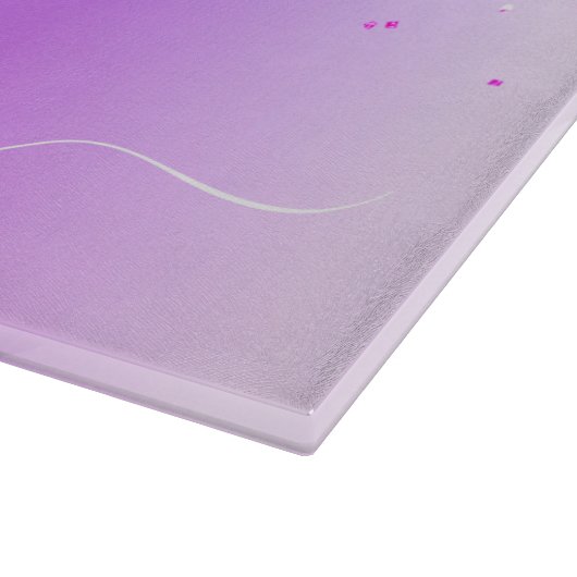 Planche À Découper Monogramme Script Purple Parties scintillant Nom d (Coin)