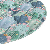 Planche À Découper Monogramme | Soft Patel Cactus Motif (Coin)