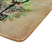 Planche À Découper Monogramme Steampunk clé aile Roue rouille (Coin)