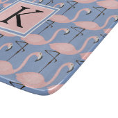 Planche À Découper Monogramme tendre du motif | de Flamant rose (Coin)