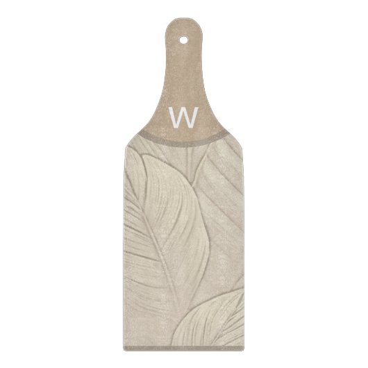Planche À Découper Monogramme Tropical Glass Cutboard Paddle (Devant)