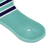 Planche À Découper Monogramme Turquoise Blanc Marine Bleu Crabe Nauti (Coin)