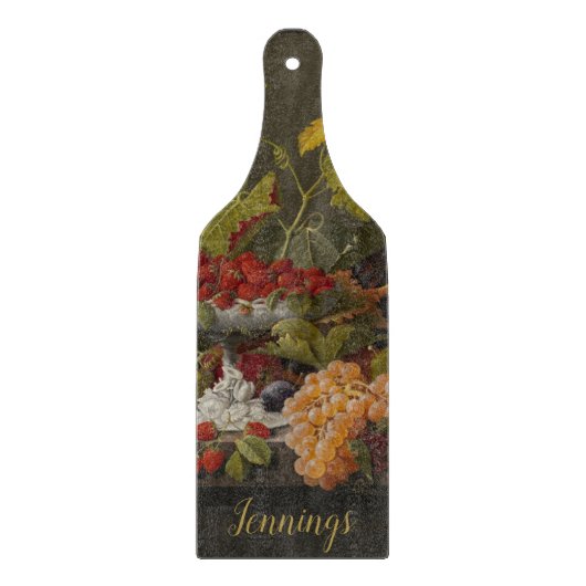 Planche À Découper Monogramme Vintage élégant (Devant)