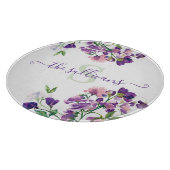 Planche à découper monogrammée à motif de pois de  (Coin)