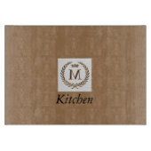 Planche À Découper Monogrammes majestueux : Illuminer l'élégance" (Devant)