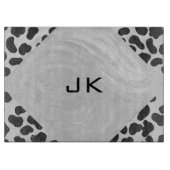 Planche À Découper Monographie dalmate noir et blanc (Devant)