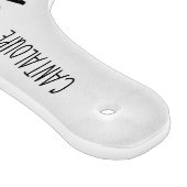 Planche À Découper Monographies personnalisées de charcuterie noir Mo (Coin)