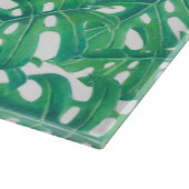 Planche À Découper Monstère verte tropicale feuille motif (Coin)