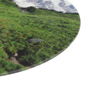 Planche À Découper Mont Rainier, cascade, enneigé (Coin)