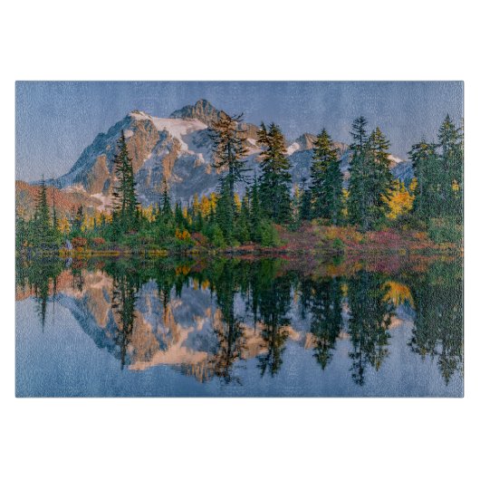 Planche À Découper Mont Shuksan reflété dans le lac Reflection (Devant)