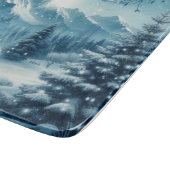 Planche À Découper Montagne d'hiver de neige (Coin)