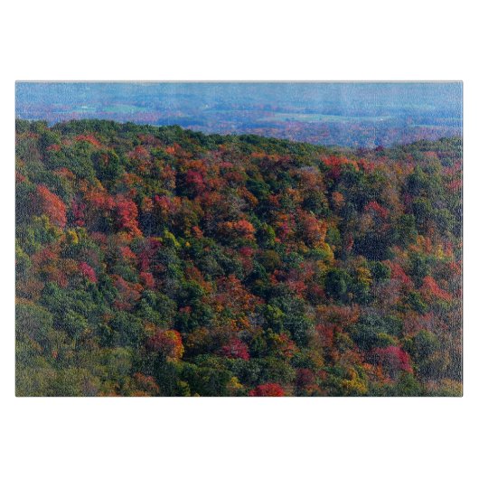 Planche À Découper Montagnes Appalaches en automne (Devant)
