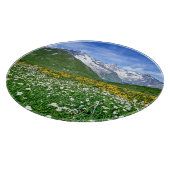 Planche À Découper Montagnes | Swiss Alps Valley Spring (Coin)