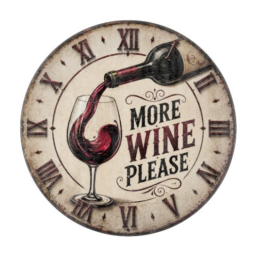 Planche À Découper More Wine Please Rustic Vineyard Home Bar (Devant)
