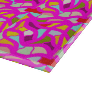 PLANCHE À DÉCOUPER MOSAIC ART MOTIF COULEURS MIXTES