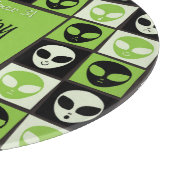 Planche À Découper Mosaïque alien d'Halloween (Coin)