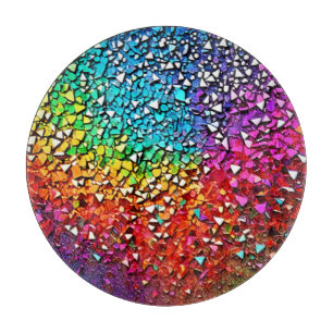 Planche À Découper Mosaïque arc-en-ciel