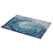 Planche À Découper Mosaïque Mer de Vagues Art (Coin)