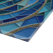 Planche À Découper Mosaïque Mer de Vagues Art (Coin)
