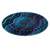 Planche À Découper Mosaïque ornée : Secours Vagues Texture. (Coin)