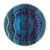 Planche À Découper Mosaïque ornée : Secours Vagues Texture. (Devant)