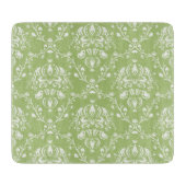 Planche À Découper Moss Green Damask (Devant)