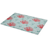 Planche À Découper Motif 1 de corail rouge (Coin)