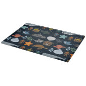 Planche À Découper Motif 1 d'habitants d'océan (Coin)