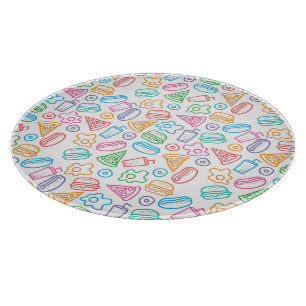 Planche À Découper Motif 2 d'aliments de préparation rapide