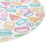 Planche À Découper Motif 2 d'aliments de préparation rapide (Coin)