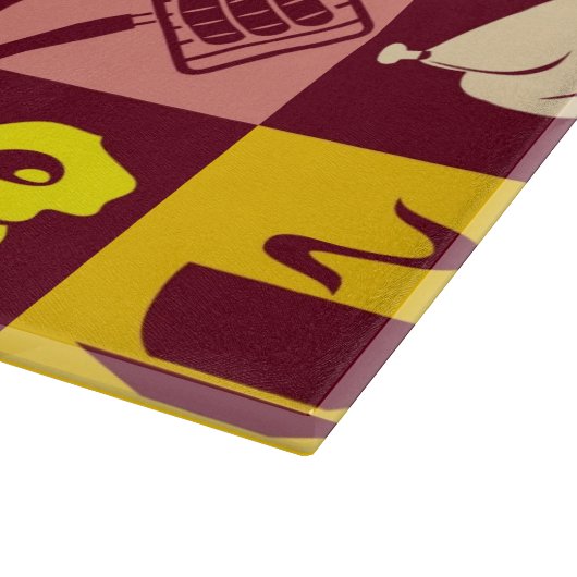 Planche À Découper Motif 2 de nourriture (Coin)