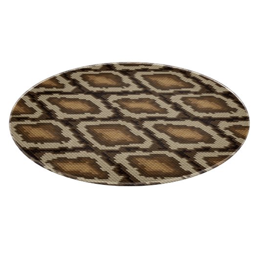 Planche À Découper Motif 2 de peau de serpent de python (Coin)