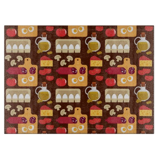 Planche À Découper Motif 2 de pizza (Devant)